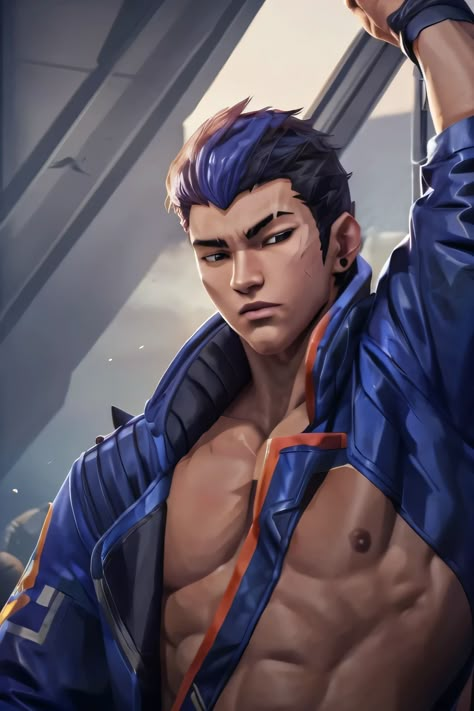 A close up of a man with a shirt on holding a fist - SeaArt AI Yoru Fanart Valorant, Valorant Character Art, Thick Character Design, Gaming Pose, Yoru Fanart, Estilo Skater, Yoru Valorant, Jett Valorant, Valorant Art