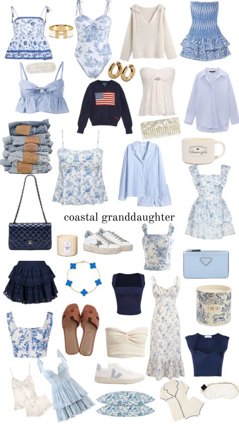 coastal granddaughter aesthetic #coastalgranddaughter #coastalgirl #hamptonaesthetic #fyp Costal Granddaughter, Hamptons Aesthetic, Greece Outfit, Coastal Fashion, Coastal Granddaughter, Outfit Inspo Summer, Casual Preppy Outfits, Summer Outfit Ideas, Deep Winter