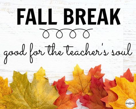 Fall Break Gifts For Teachers, Thanksgiving Break Quotes Teacher, Teachers Winter Break Humor, Teacher Christmas Break Humor, Student Council Shirts Design, Outside Of School, Back To School For Teachers Meme, Teacher Funnies, Back To School Quotes