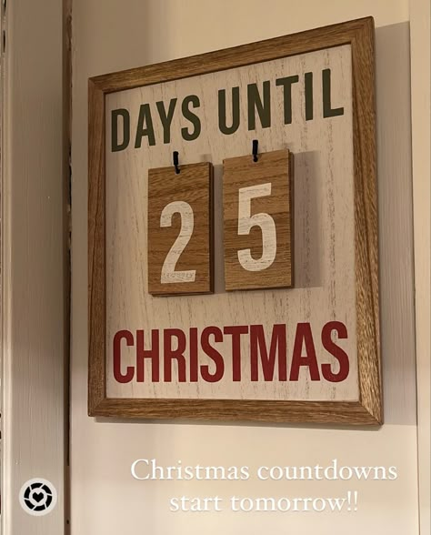 Days Until Christmas Sign Diy, Christmas Count Down, Diy Countdown To Christmas, Christmas Countdown Ideas, Count Down Calendar, Countdown Calendar Diy, Diy Christmas Countdown, Rein Deer, Countdown Ideas