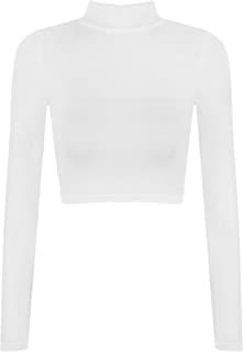 Crop Long Sleeve, Turtle Neck Crop Top, Oversized Sweater Women, White Turtleneck, Killer Heels, Plain Tops, Womens Turtleneck, Cropped Tops, Stretch Top