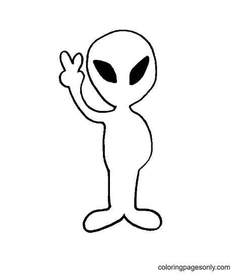 Draw Alien Simple Alien Drawings, Easy Alien Drawings, Draw Alien, Alien Coloring Pages, Alien Drawing, Alien Drawings, Sewing Templates, Kids Focus, Cute Doodle