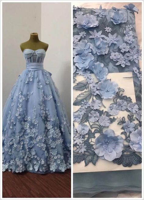 69d658d0b2859e32cd4dc3b970c8496cdesc36911718ri Blue Prom Dresses, Beaded Lace Fabric, Bridal Lace Fabric, Dresses Ball Gown, Embroidered Lace Fabric, Blue Bridal, Pretty Prom Dresses, فستان سهرة, Fairytale Dress