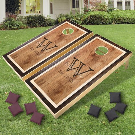 Tailgate Party Games, Corn Hole Board Designs, Wedding Cornhole, Cornhole Boards Designs, Corn Hole Diy, Cornhole Designs, Corn Hole Boards, Giant Jenga, Tower Games