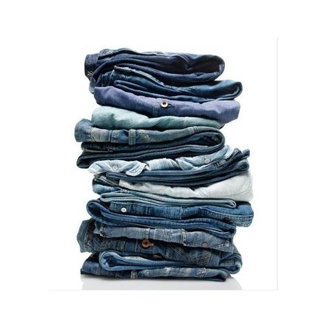 (3) stacked and folded | Denim | Pinterest ❤ liked on Polyvore featuring jeans, fillers and folded Jeans Storage Ideas, Jeans Organization, Jeans Storage, Denim Photography, Jeans Png, Denim 2024, Jean Organization, Folding Jeans, Denim Inspiration