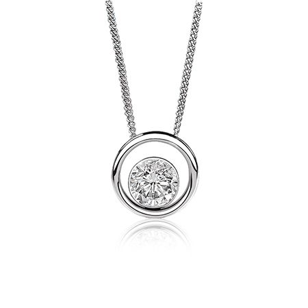 Canadian Ice ½ct. Brilliant-Cut Floating Solitaire Diamond Pendant in 14k White Gold Round Diamond Pendant, Solitaire Diamond Pendant, Diamond Pendants Designs, Pendant Ideas, White Gold Pendant Necklace, Solitaire Necklace, Gold Armband, Diamond Solitaire Necklace, Diamond Pendants