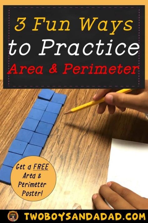 Area Perimeter Activities, Area And Perimeter Games, Perimeter Games, Perimeter Activities, Finding Area, Find The Perimeter, Maths Area, Math Coach, Literacy Coaching