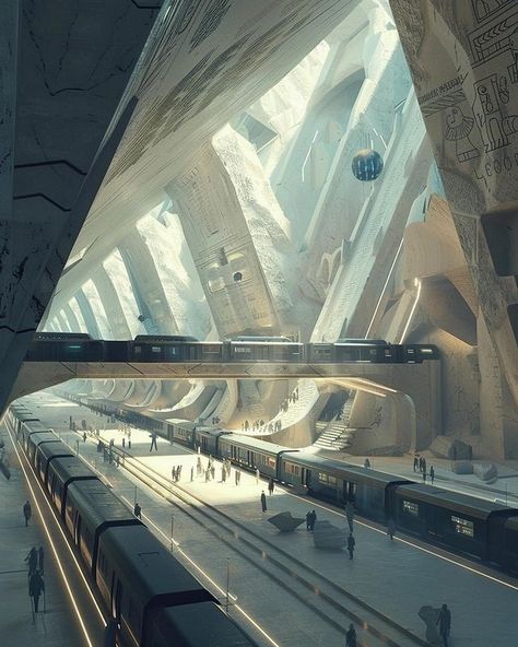 Elain Archeron, Sci Fi Architecture, Sci Fi Landscape, Sci Fi City, Sci Fi Environment, Cyberpunk City, Arte Cyberpunk, Fantasy City, Fantasy Places