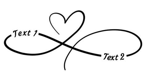 Free Tattoo Generator | Tattoo Designer with custom Text Heart Infinity Symbol Tattoo, Infinity Symbol With Heart, Infinity And Heart Tattoo, Forever Infinity Tattoo, Blended Family Tattoo, Infinity Tattoos For Women, Infinity Tattoo Designs With Name, Forever Tattoo Ideas, Infinity Tattoo With Kids Names