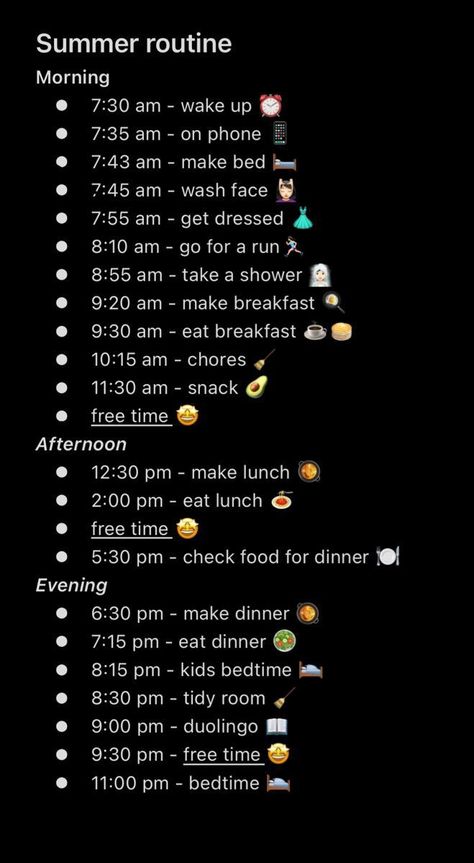 Healthy Routine Daily, 6th Grade Tips, Morning Routine Schedule, Summer Morning Routine, Good Apps For Iphone, Weekend Routine, Summer Routine, Routine Schedule, School Routine For Teens