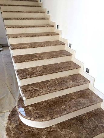 Awesome Granite Staircase Designs - Engineering Discoveries سلالم حلزونية, Stairs Tiles Design, Granite Stairs, درج السلم, Marble Flooring Design, Staircase Design Modern, Staircase Railing Design, Stairs Design Interior, Flooring For Stairs