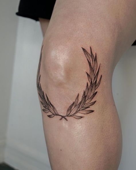 not-given #tattoo #art #outline #template #portfolio #idea #neck #minimalist #inspiration Laurel Tattoo, Simple Leg Tattoos, Olive Branch Tattoo, Wreath Tattoo, Art Outline, Tattoos Instagram, Outline Template, Template Portfolio, Simple Tattoos For Guys