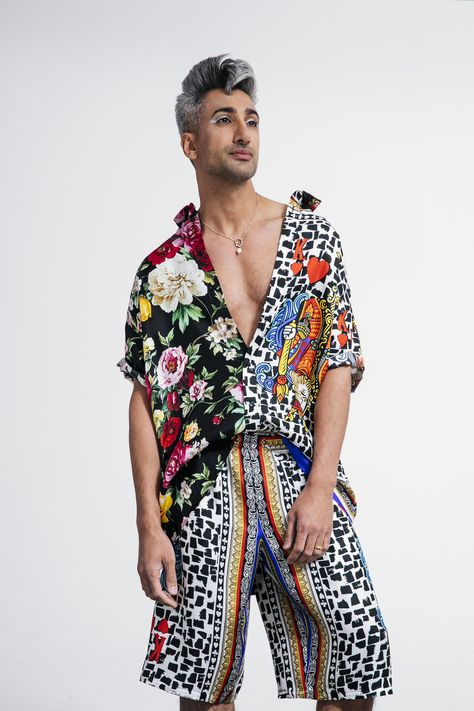 Tan France: Making America Queer Again Queer Bar Outfit, Kitsch Fashion Men, Queer Mens Fashion, Queer Eye Fashion, Crazy Outfits Men, Queer Editorial, Gender Queer Fashion, Gay Men Fashion, Queer Fashion Guys