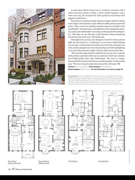 Paris House Floor Plan, New York Floor Plan, Chicago House Plans, Gregorian House Floor Plan, Brownstone Layout, New York Townhouse, San Myshuno, 3d Floor Plans, Sims 4 House Plans