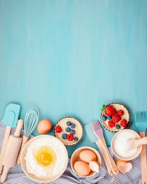 Baking utensils, cooking ingredients Pre... | Premium Photo #Freepik #photo #background Baking Wallpaper, Food Background Wallpapers, Cake Background, Cookies Dough, Cake Wallpaper, Culinary Classes, Food Background, Cake Logo Design, Baking Art