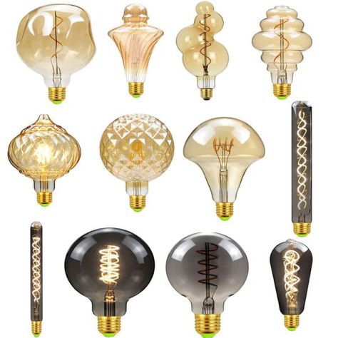 US $8.63 18％ Off | Led Bulbs Vintage Light Bulb G125 Stone Big Globe Bulb 4W Dimmable 220V 110V Led Filament Decorative Edison Bulb Large Bulb Lamp, Unique Light Bulbs, Light Bulbs Aesthetic, Lakeview House, Fun Objects, Glam Bathroom, Ceramic Lamps, Vintage Light Bulbs, Decorative Light Bulbs