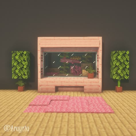 Inspo for Minecraft, Axolotl, Aquarium, Cute, Pink, Cottagecore, Gaming, Fish, Decoration, Interior, MC, Gaming, Videogames, Cherry Blossom Cute Minecraft Builds Interior, Cute Room Minecraft, Minecraft Pink Decoration, Pink Minecraft Decor, House Decorations Minecraft, Minecraft Aquarium Axolotl, Minecraft Pink Room Ideas, Decor Minecraft House, Minecraft Pink Living Room