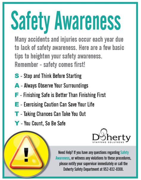 Many accidents and injuries occur each year due to lack of safety awareness. Here are a few basic tips to heighten your safety awareness. Remember - safety comes first! Safety Moment Ideas, Workplace Safety Quotes, Workplace Safety Slogans, Workplace Safety Tips, Safety Quotes, Safety Talk, Safety Topics, Health And Safety Poster, Safety Slogans