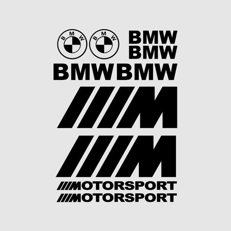 Kit of 10 BMW Stickers Dimensions: 2 BMW logo of 5 cm X 5 cm each 2 BMWs of 8 cm X 2 cm each 2 BMWs of 10 cm X 3 cm each 2 M of 20 cm X 7 cm each 2 Motorsport of 20 cm X 1 cm each Other Models Available In Our Shop Please note the pattern is cut out, the background color will therefore be that of your support Using the stickers is very easy. First, clean the surface you want to apply the sticker to. Make sure the surface is dry and free of dust or grease. Then remove the protective film from the back and place it on the surface. Gently smooth with a squeegee to eliminate air bubbles and voila! Your sticker is ready. Bmw Stickers, Bmw Motorsport Logo, Bmw M Logo, Bmw Keychain, Motorsport Logo, Bmw Motorsport, Car Backgrounds, Brand Concept, Mini Drawings