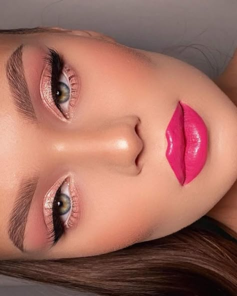 🎀 pink 🎀 💕Follow for more beauty content: @allyabeauty 💕 . . . . . 💕Follow for more beauty content: @allyabeauty 💕 #makeup #makeupideas #cosmetics #eyemakeup #lashes #beauty #instabeauty #hairstyle #eyeshadow #makeuptutorial #lipstick #makeupoftheday #maquillaje #makeuplook #beautytips #makeupshort #beautyshorts #instadaily #haircsre #skincare #instamakeup #hairtutorial #nudemakeup #easymakeup #makeupvideo #beautyproducts #bridalmakeup #life #modeling Thanksgiving Makeup Look, Pink Dress Makeup, Fuchsia Outfit, Thanksgiving Makeup Looks, Pink Lipstick Makeup, Thanksgiving Makeup, Vintage Makeup Looks, Pink Lips Makeup, Makeup Look Ideas