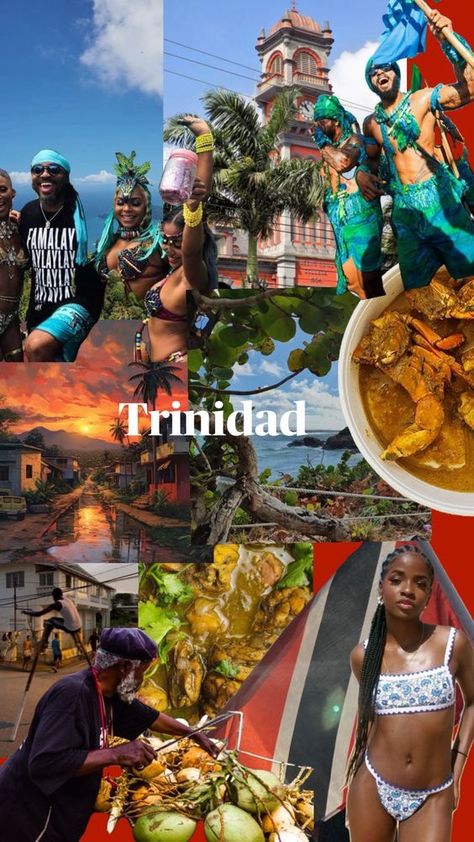 Caribbean Culture Aesthetic, Trini Aesthetic, Carribean Wallpaper, Trinidad And Tobago Aesthetic, Trinidad Aesthetic, Tobago Aesthetic, Travel Baddie, Trinidad People, Caribbean Gyal