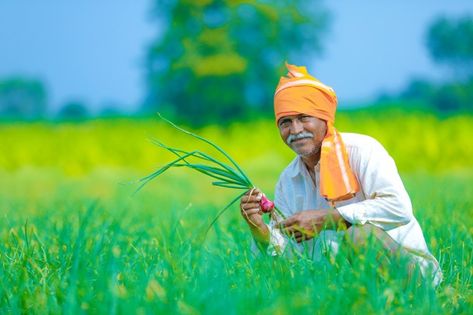 Indian farmer at field Premium Photo | Premium Photo #Freepik #photo #people #green #man #nature Farming Techniques, Revenue Growth, News Website, State Government, Apply Online, Training Programs, Agriculture, Good News, Mobile App