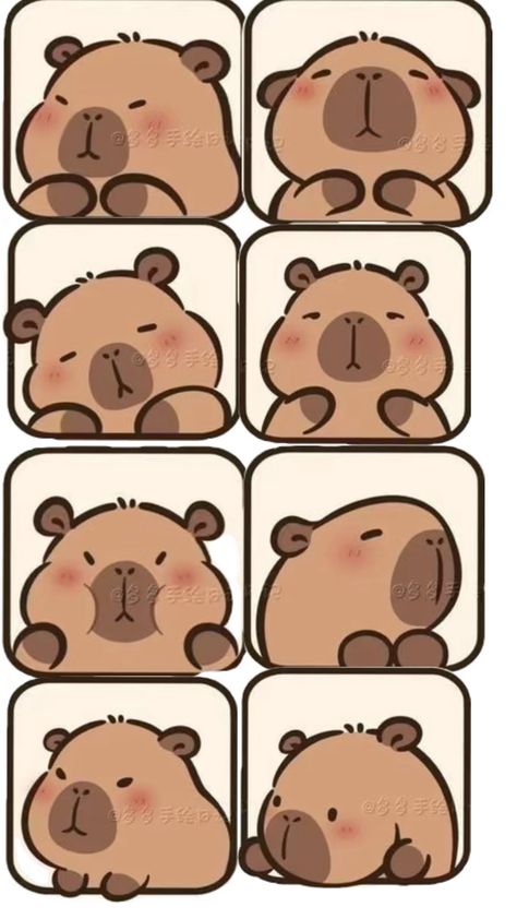 Cute Capybara, Cute Easy Doodles, Karakter Disney, Easy Drawings Sketches, Cute Easy Drawings, Pretty Wallpaper Iphone, Simple Doodles, Kawaii Drawings