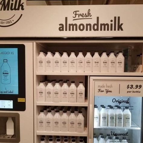 ✅⬆️CLICK THE LINK!!⬆️Make your own almond milk at home with this DIY Almond Milk Maker from Whole Foods! #almondmilk #diy . #Milk_Display #Organic_Almond_Milk #Milk_Store #Grinding_Coffee_Beans Dairy Farm Design, Milk Display, Almond Milk Brands, Deli Display, Diy Almond Milk, Milk Store, Organic Supermarket, Organic Almond Milk, Coffee Packaging Design