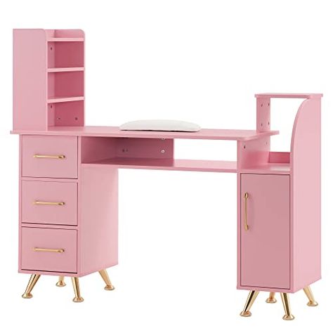 Nail Desks, Desk Salon, Makeup Storage Desk, Manicure Desk, Dressing Station, Salon Desk, Salon Storage, Beauty Desk, Nail Desk