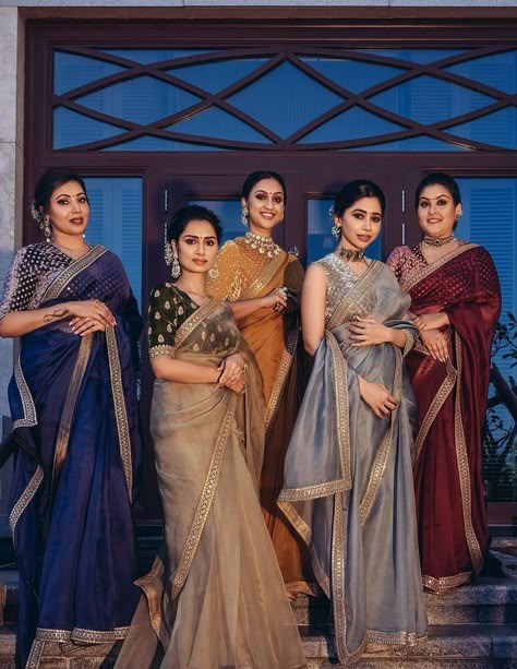 Aarti Ravi, Sabyasachi Saree, Trending Saree, Sabyasachi Sarees, Saree Jewellery, Bridesmaid Saree, Organza Silk Saree, Saree And Blouse, Saree Designs Party Wear