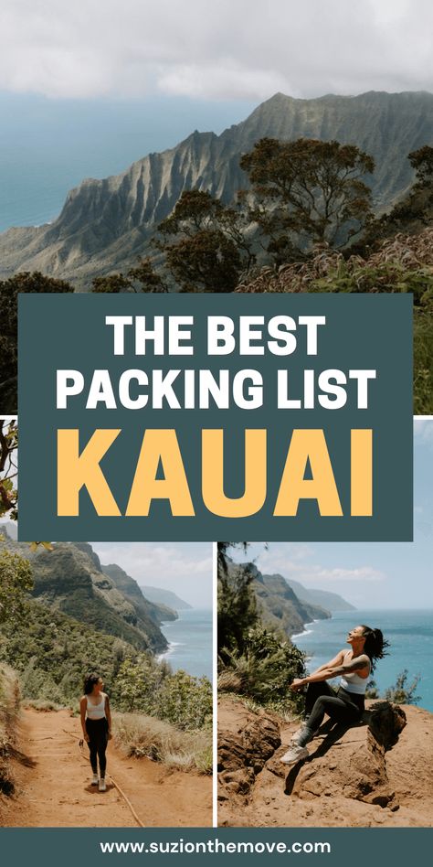 Planning a trip to Kauai? Check out this essential packing list with everything you need to make your vacation comfortable and stress-free! — kauai packing list hawaii vacation | kauai hawaii what to pack | kauai hawaii outfits Kauai Vacation Outfits, Hawaii Trip Essentials, Packing List Hawaii, Hawaii Rainforest, Essential Packing List, Hawaii Guide, Hawaii Packing List, Hawaii Packing, Packing Essentials List