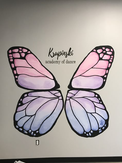 Butterfly Wings Painting On Wall, Butterfly Wall Painting Ideas, Butterfly Wing Wall Mural, Butterfly Drawing On Wall, Wall Butterfly Painting, Butterfly Wall Drawing, Wall Painting Ideas Butterfly, Butterfly Wall Paint, Butterfly Painting On Wall