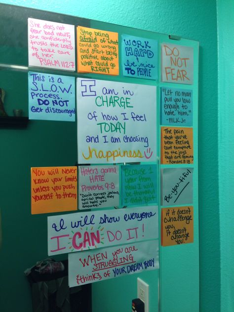 Motivation and Inspiration on my mirror to remind myself daily Mirror Notes Motivation, Self Affirmations Mirror, Mirror Sticky Notes Motivation, Mirror Affirmations Sticky Notes Aesthetic, Inspirational Things To Write On Your Mirror, Mirror With Sticky Notes, Mirror With Affirmations, Mirror Inspiration Quotes, Mirror Motivation Quotes