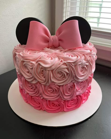 Minny Mouse Cake Ideas, Minnie Mouse Birthday Cake Ideas 1st, Minnie Mouse 2 Birthday Party Ideas, Minnie Mouse Rosette Cake, Minnie Mouse 2nd Birthday Party Cake, Minnie Mouse Smash Cake 2nd Birthday, 1st Birthday Minimouse, Minnie First Birthday Cake, Mini Mouse Smash Cakes