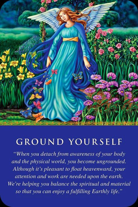 Angel Card - Good words - Ground yourself Angel Therapy, Angel Tarot Cards, Image Couple, Ground Yourself, Angel Tarot, Angel Oracle Cards, Angel Cards Reading, Angel Quotes, Angel Prayers