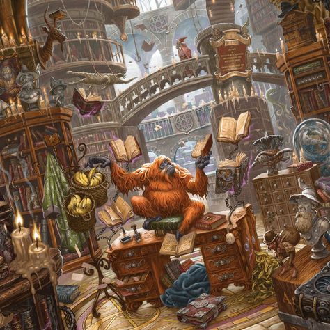 Unseen University Library |Terry Pratchett's Discworld | Prints Discworld Characters, Darren Shan, Discworld Books, Terry Pratchett Books, Great Library, Terry Pratchett Discworld, Well Images, The Librarian, Magic Tattoo