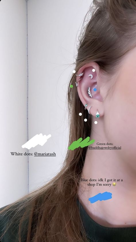 Broke Monk Piercing, Brooke Monk Earrings, Brooke Monk Piercing, Brook Monk Ear Piercing, Brooke Monk Ear Piercings, Aesthetic Piercings, Brook Monk, Ear Peircings, Brooke Monk