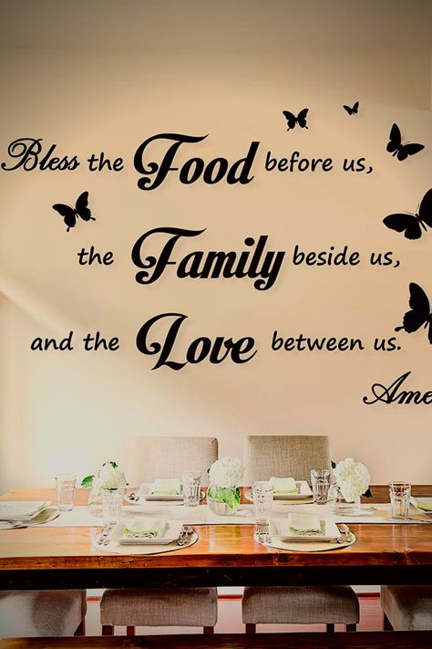 Decor Dining Room|| Decor Kitchen Wall Decor||Home Decorations||Prayer Room Decor || Family Stickers for Wall ||#DecorDiningRoom #DecorKitchen
#WallDecor #HomeDecorations Dining Room Chalkboard Ideas, Prayer Before Eating Meals, Dinner Prayer, Bless The Food Before Us, Room Table Decor, Prayer Signs, Wall Stickers Quotes, Kitchen Wall Decals, Bless The Food