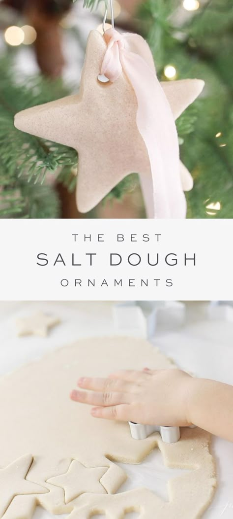 Ornament Recipe, How To Make Salt Dough, Make Salt Dough, Salt Dough Ornament, Best Salt, Salt Dough Recipe, Julie Blanner, Salt Dough Ornaments, Dough Ornaments