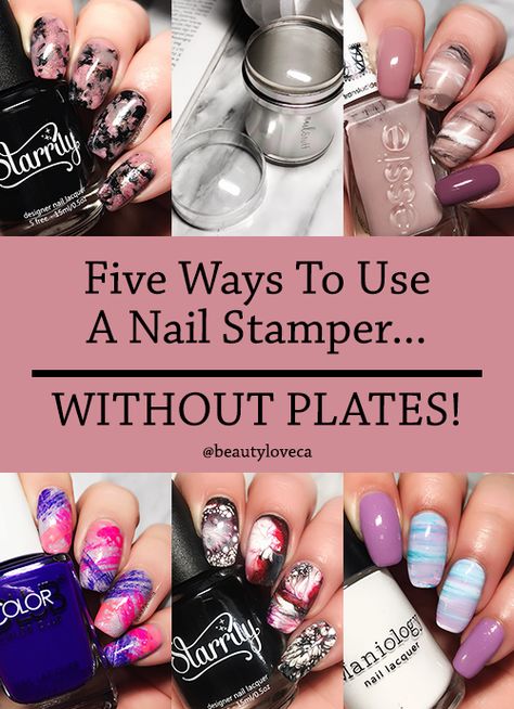 Nail Art Jelly Stamp, Dry Brush Nail Art, Gel Moment Nails Art Designs, Diy Nail Stamper, Nail Stamper Ideas, Stamped Nails Ideas, Nail Stamping Ideas Tutorials, Maniology Stamping Ideas, Stamp Nails