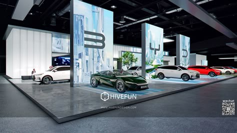 Motorshow design on Behance Car Exhibition Booth Design, Car Display Design, Car Exhibition Design, Automobile Exhibition, Car Expo, Car Launch, Car Exhibition, Car Showroom Design, Stand Feria