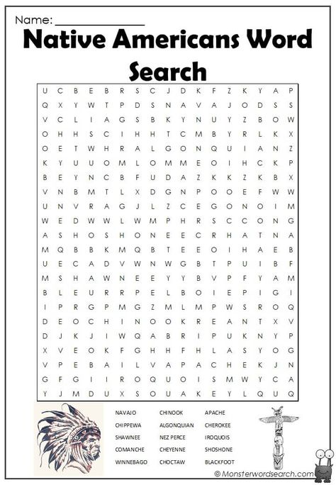 awesome Native Americans Word Search Native American Worksheets, Native American Worksheets For Kids, Native American Science Activities, Grade 3 Word Search, Native American Activities For Kids, Native American Word Search, Word Search For 2nd Grade, Native American Math Activities, Math Word Search