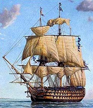 battle ship Navi A Vela, Royal Navy Ships, Sea Stories, Old Sailing Ships, Ship Of The Line, Hms Victory, Maritime Art, Marine Art, Sailing Vessel