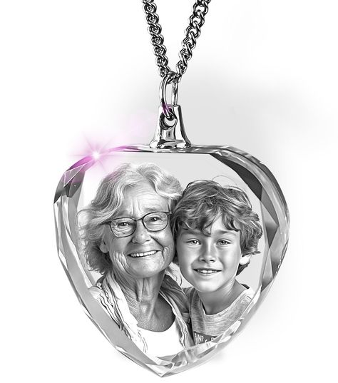 PRICES MAY VARY. GREAT GIFT OPTIONS FOR LOVED ONES: Our Customized Necklace is perfect for thoughtful gifts for mom, grandma, and women in general! They also make fantastic gifts for men all year round. BRING YOUR FONDEST MEMORIES ON THE GO: Simply upload your favorite photo and watch it transform into a breathtaking work of crystal art on a 20” stainless steel chain. Stands out best over dark clothing. MADE FROM HIGH-QUALITY CRYSTAL: Expertly crafted with the highest quality K9 crystal and the Gifts In Memory Of A Loved One, Unique Memorial Gifts, Custom Dad Gifts, Cricut Memorial Gifts, Memory Gifts, In Loving Memory Gifts, Engraved Heart Necklace, Dark Clothing, Customized Necklace