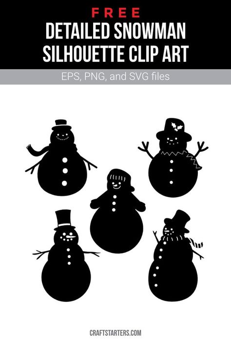 Snowman Silhouette, Silhouette Clip Art, Christmas Banners, Cricut Projects Vinyl, Png Transparent, Christmas Magic, Cricut Crafts, Cricut Projects, Silhouette Cameo