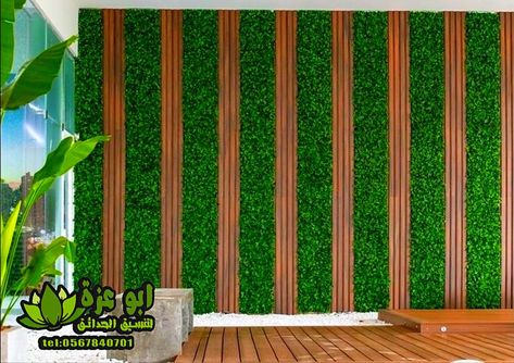 Artificial Grass Wall Decoration Ideas, Grass Wall Decor, Bamboo Background, Wall Arch, Green Wall Design, Artificial Grass Wall, Artificial Green Wall, Front Wall Design, Wooden Front Door Design