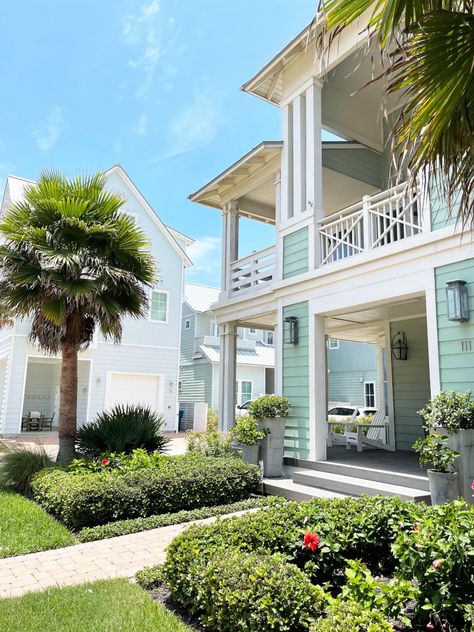 A Few Days On The Gulf Coast - Helen Loves Port Aransas Beach House, Poolside Food, Dream Home Aesthetic, Port Aransas Beach, Coloured Houses, Cottage House Exterior, Port Aransas Texas, Mustang Island, Coastal Architecture