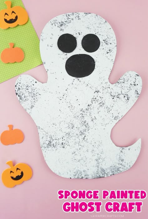 Ghosts Crafts Preschool, White Crafts For Preschoolers, Ghost Crafts For Preschoolers, Ghost Craft For Preschool, Halloween Theme Crafts Preschool, Ghost Craft For Toddlers, Halloween Art Projects For Toddlers, Ghosts Preschool, Halloween Ghost Crafts Preschool