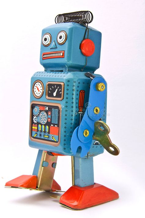 Robot Craft, Nomad Travel, Vintage Robots, Toy Sculpture, Retro Robot, Jack In The Box, Blog Template, Robot Toy, Blue Block