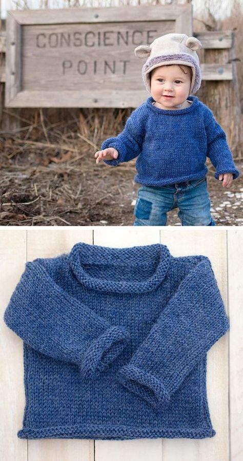 Easy Baby Sweater - Free Knitting Pattern | Amazing Knitting | Bloglovin’ Childrens Sweaters To Knit, Lion Brand Yarn Patterns Free Knitting, Kids Knit Sweater Pattern, Free Knitting Patterns For Toddlers, Free Toddler Knitting Patterns, Baby Boy Sweaters To Knit Free Pattern, Toddler Cardigan Knitting Pattern Free, Knit Baby Sweaters Free Patterns, Toddler Sweater Knitting Pattern Free